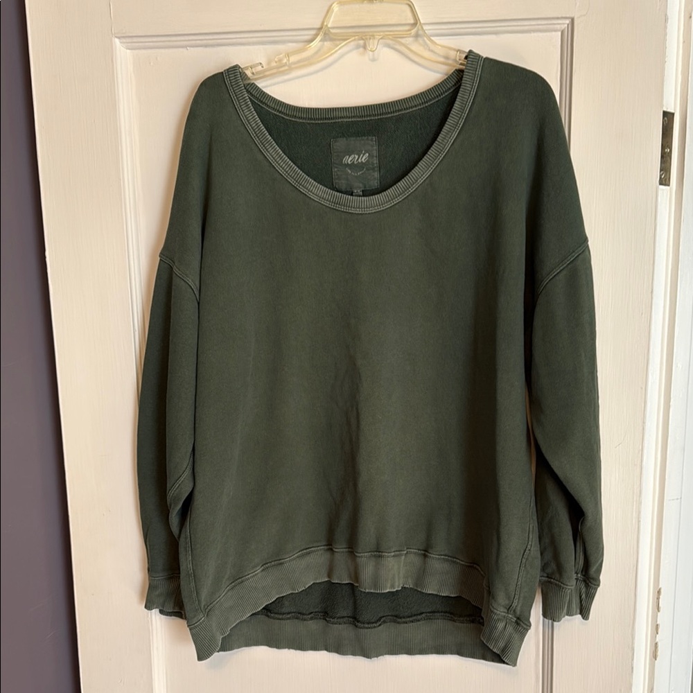 Green Oversized Sweatshirt